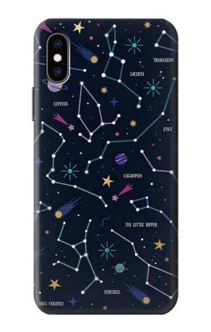 S3220 Star Map Zodiac Constellations Case For iPhone X, iPhone XS
