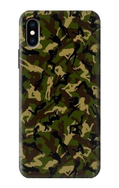 S3356 Sexy Girls Camo Camouflage Case For iPhone X, iPhone XS