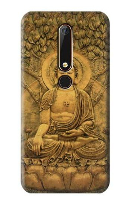 S2452 Buddha Bas Relief Art Graphic Printed Case For Nokia 6.1, Nokia 6 2018