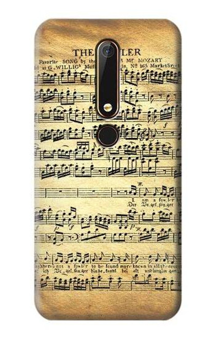 S2667 The Fowler Mozart Music Sheet Case For Nokia 6.1, Nokia 6 2018