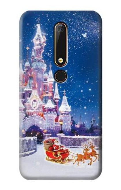 S3282 Santa Xmas Castle Case For Nokia 6.1, Nokia 6 2018