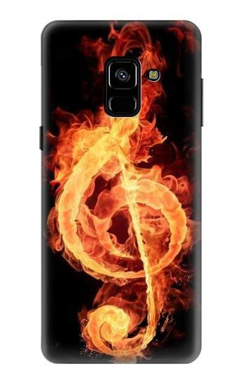 S0493 Music Note Burn Case For Samsung Galaxy A8 (2018)