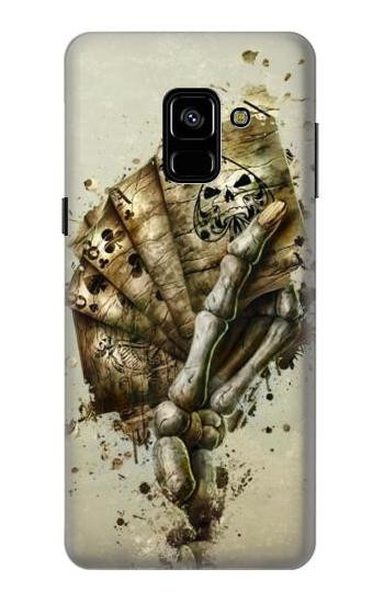 S0550 Skull Card Poker Case For Samsung Galaxy A8 (2018)