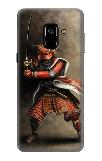 S0796 Japan Red Samurai Case For Samsung Galaxy A8 (2018)