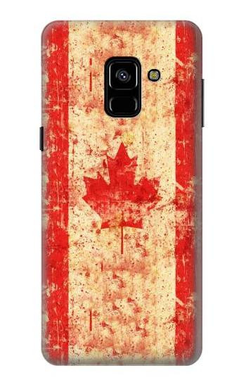 S1603 Canada Flag Old Vintage Case For Samsung Galaxy A8 (2018)