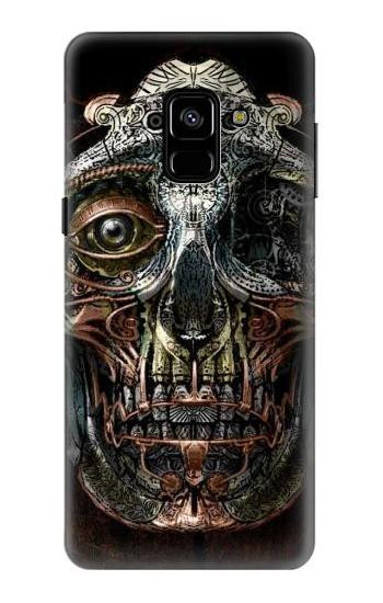 S1685 Steampunk Skull Head Case For Samsung Galaxy A8 (2018)