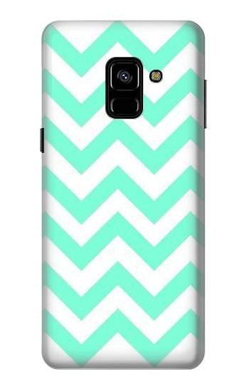 S1723 Mint Chevron Zigzag Case For Samsung Galaxy A8 (2018)