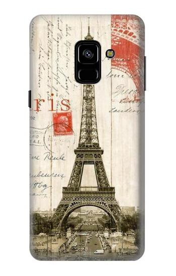 S2108 Eiffel Tower Paris Postcard Case For Samsung Galaxy A8 (2018)