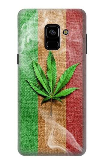 S2109 Marijuana Rasta Flag Case For Samsung Galaxy A8 (2018)