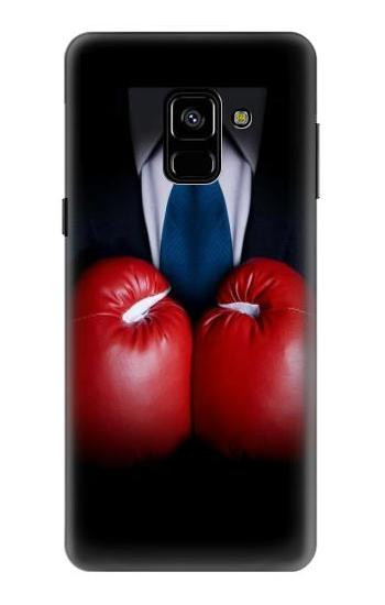 S2261 Businessman Black Suit With Boxing Gloves Case For Samsung Galaxy A8 (2018)