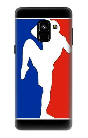 S2278 Muay Thai Kickboxing MMA Martial Art White Case For Samsung Galaxy A8 (2018)