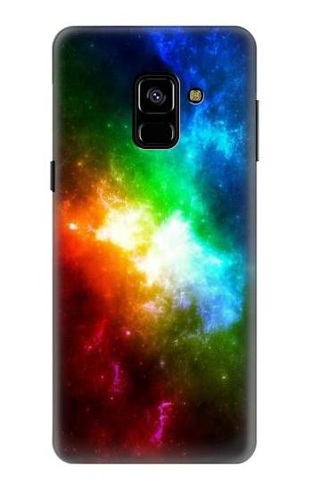 S2312 Colorful Rainbow Space Galaxy Case For Samsung Galaxy A8 (2018)