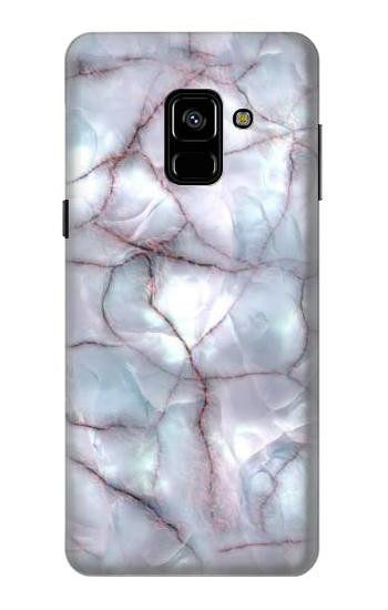 S2316 Dark Blue Marble Texture Graphic Print Case For Samsung Galaxy A8 (2018)