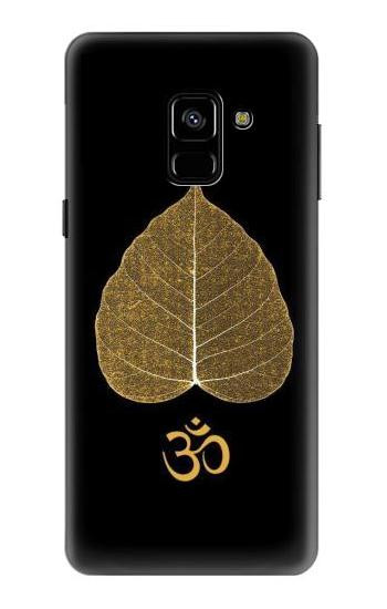 S2331 Gold Leaf Buddhist Om Symbol Case For Samsung Galaxy A8 (2018)