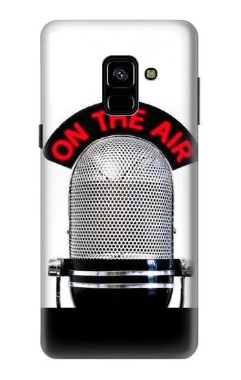 S2381 Vintage Radio Microphone On The Air Case For Samsung Galaxy A8 (2018)