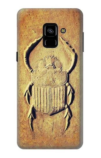 S2401 Egyptian Scarab Beetle Graphic Printed Case For Samsung Galaxy A8 (2018)