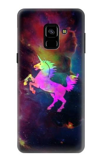 S2486 Rainbow Unicorn Nebula Space Case For Samsung Galaxy A8 (2018)