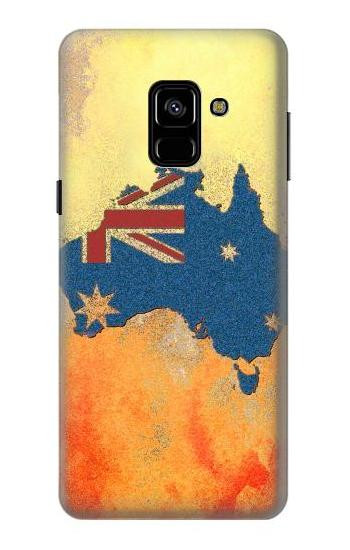 S2494 Australia Flag Map Rock Texture Case For Samsung Galaxy A8 (2018)