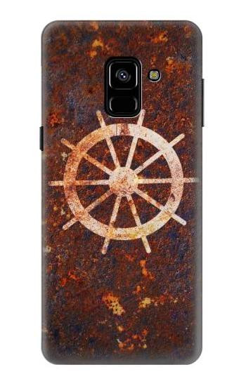 S2766 Ship Wheel Rusty Texture Case For Samsung Galaxy A8 (2018)