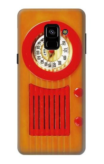 S2780 Vintage Orange Bakelite Radio Case For Samsung Galaxy A8 (2018)
