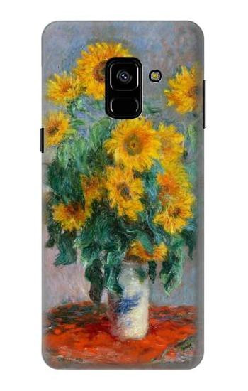 S2937 Claude Monet Bouquet of Sunflowers Case For Samsung Galaxy A8 (2018)