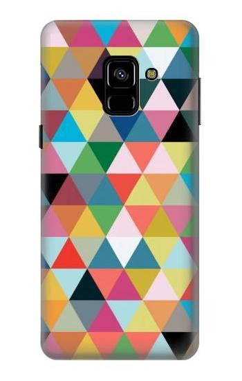 S3049 Triangles Vibrant Colors Case For Samsung Galaxy A8 (2018)