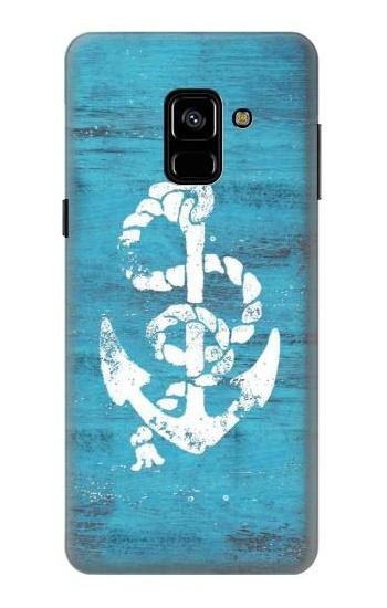 S3053 Marine Anchor Blue Case For Samsung Galaxy A8 (2018)