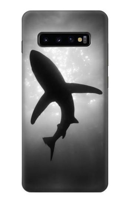 S2367 Shark Monochrome Case For Samsung Galaxy S10 Plus