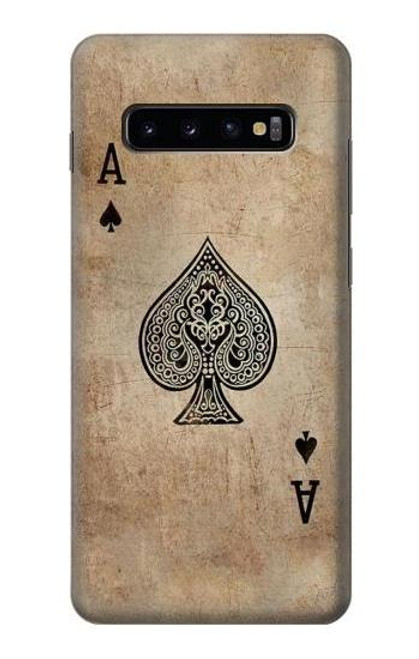 S2928 Vintage Spades Ace Card Case For Samsung Galaxy S10 Plus