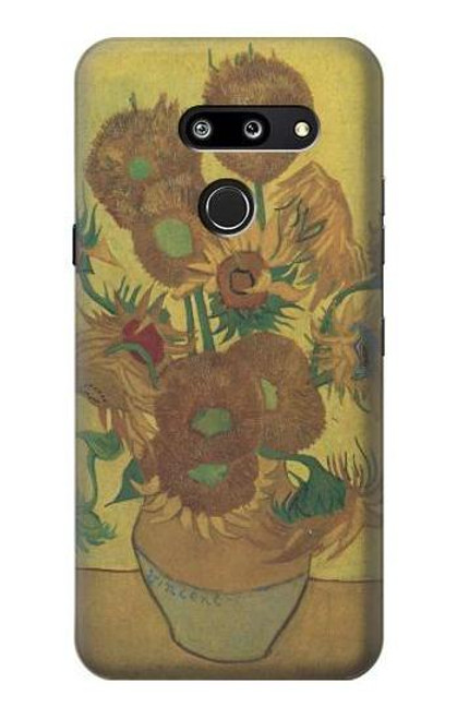 S0214 Van Gogh Vase Fifteen Sunflowers Case For LG G8 ThinQ