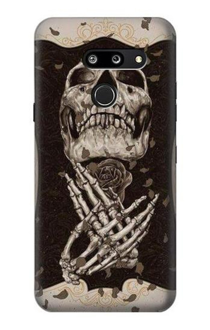 S1676 Skull Rose Case For LG G8 ThinQ