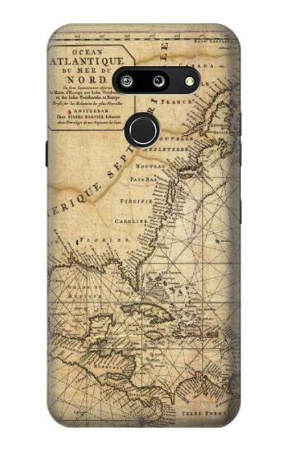 S2506 Exploration North America Map Case For LG G8 ThinQ