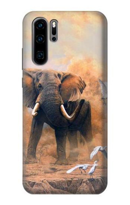 S1292 Dusty Elephant Egrets Case For Huawei P30 Pro