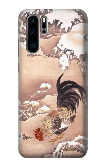 S1332 Ito Jakuchu Rooster Case For Huawei P30 Pro