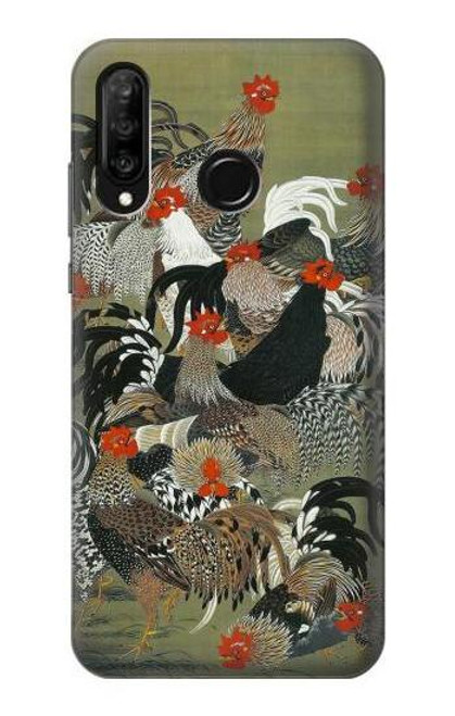 S2699 Ito Jakuchu Rooster Case For Huawei P30 lite