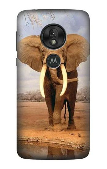S0310 African Elephant Case For Motorola Moto G7 Play