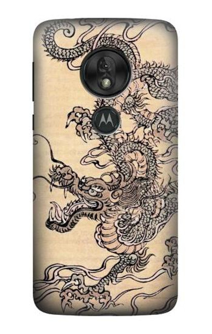 S0318 Antique Dragon Case For Motorola Moto G7 Play