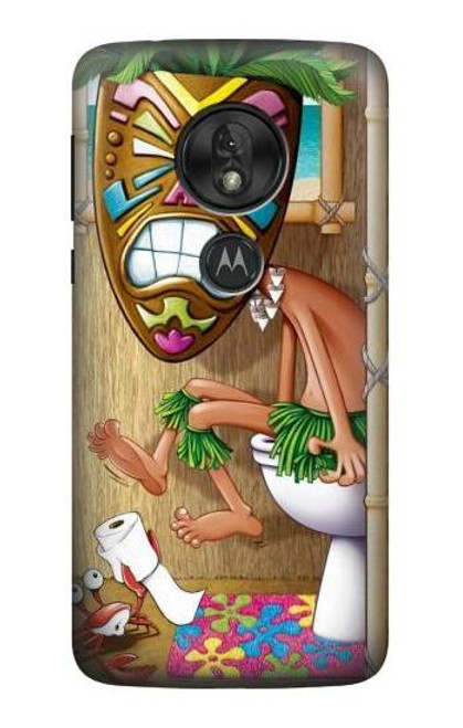 S1702 Tiki Man Toilet Case For Motorola Moto G7 Play