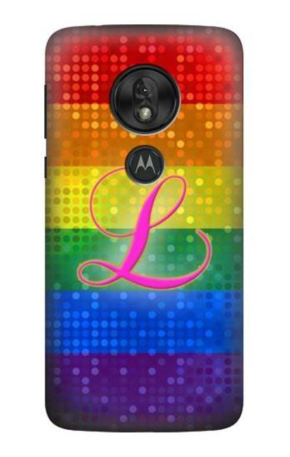 S2900 Rainbow LGBT Lesbian Pride Flag Case For Motorola Moto G7 Play