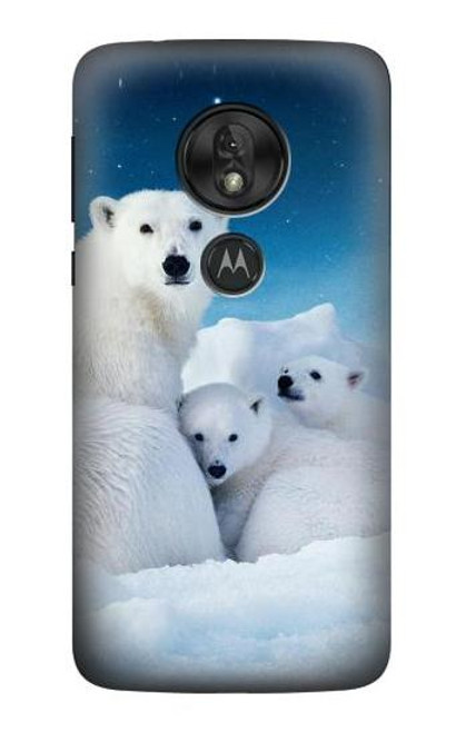 S0285 Polar Bear Family Arctic Case For Motorola Moto G7 Power