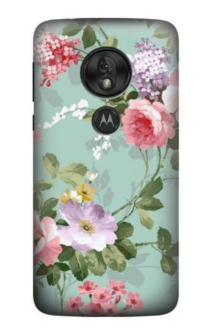 S2178 Flower Floral Art Painting Case For Motorola Moto G7 Power