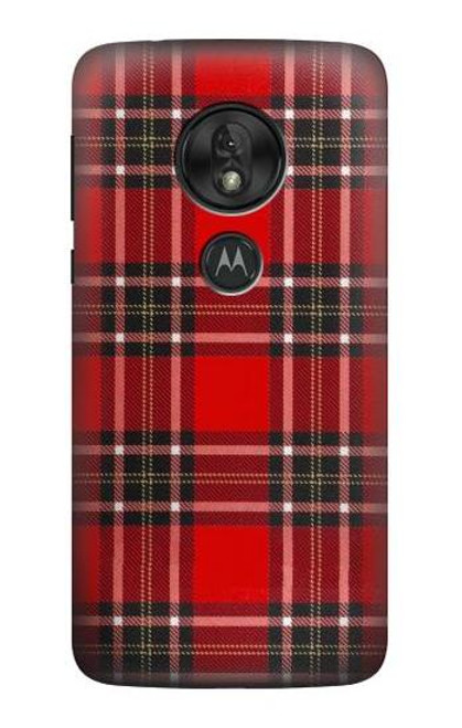 S2374 Tartan Red Pattern Case For Motorola Moto G7 Power