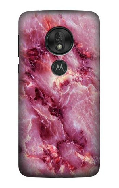 S3052 Pink Marble Graphic Printed Case For Motorola Moto G7 Power