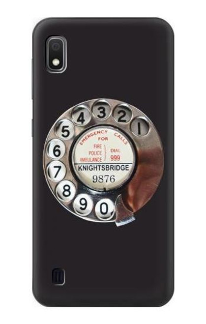 S0059 Retro Rotary Phone Dial On Case For Samsung Galaxy A10
