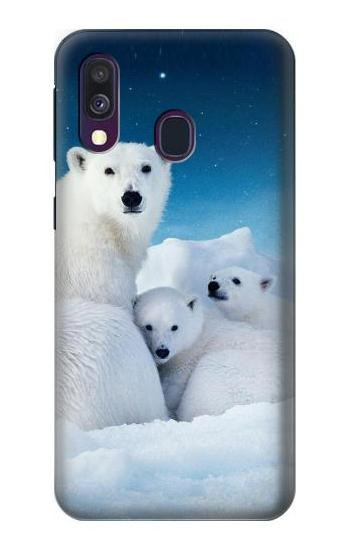 S0285 Polar Bear Family Arctic Case For Samsung Galaxy A40