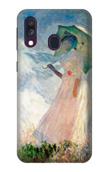 S0998 Claude Monet Woman with a Parasol Case For Samsung Galaxy A40