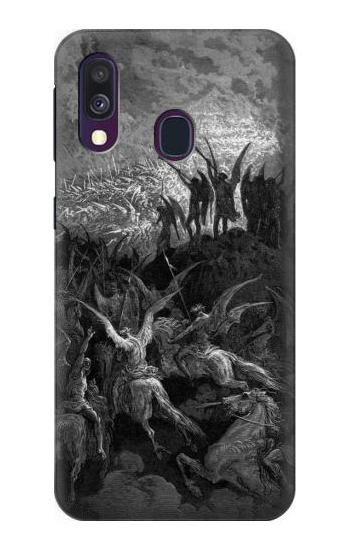 S1026 Gustave Dore Paradise Lost Case For Samsung Galaxy A40