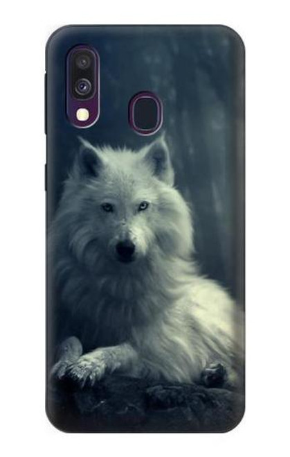 S1516 White Wolf Case For Samsung Galaxy A40