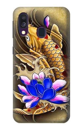 S1604 Carp Koi Fish Japanese Tattoo Case For Samsung Galaxy A40
