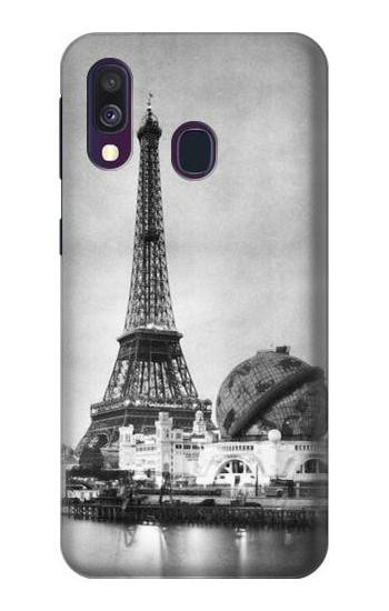 S2350 Old Paris Eiffel Tower Case For Samsung Galaxy A40